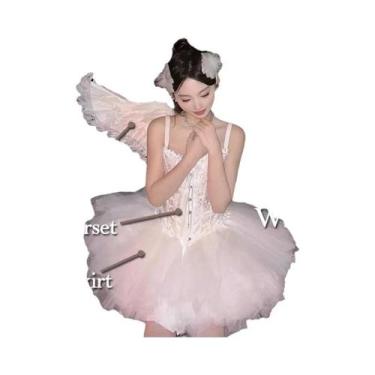 Imagem de Fantasia De Cosplay Sexy De Lingerie Corset De Anjo Vintage Para Mulhe