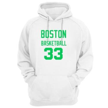 Imagem de Blusa Moletom Capuz Basquete Boston Basketball número 33 - Loja Click 