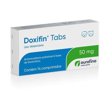 Imagem de Antibiótico Ourofino Doxifin Tabs Para Cães e Gatos -Cartela com 6 ou 