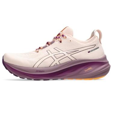 Imagem de ASICS Tênis de corrida feminino Gel-Nimbus 26 Trail, Banho natural/rosa pérola, 38