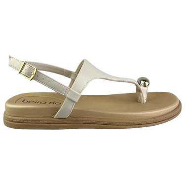 Imagem de Sandália Toe Ring Feminina Flatform Beira Rio Conforto (Branco-Off, BR, Adulto, Numérico, 36)