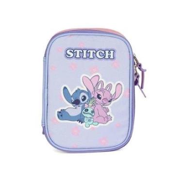 Imagem de Estojo Box 100 Pens Luxcel Stitch Flores Roxo-Feminino