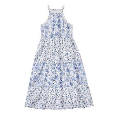 Imagem de Vestido Midi Infantil Branco Estrelas Do Mar Alakazoo-Feminino