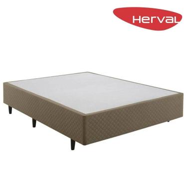 Imagem de Base Cama Box Viúva Herval Hórus 39x128x188 cm, Bege