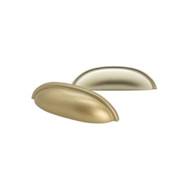 Imagem de Puxador Concha Puxador Armario Gaveta Colonial Moveis Retro (2, Dourado Fosco)