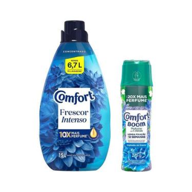 Imagem de Kit Comfort Odorizante de Roupas Boom Explosão de Frescor 275g + Amaci