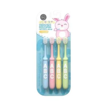 Imagem de Escova De Dentes Infantil Com 4 Unidades, Cerdas Macias, Design De Des