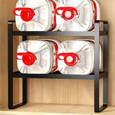 Imagem de THJKUPO Prateleira embaixo da pia, armário de banheiro, prateleira em camadas, pia de cozinha sob a pia