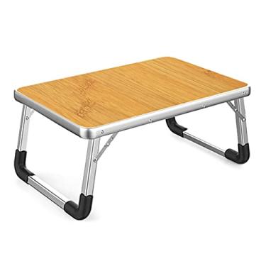 Imagem de Mesas ao ar livre portátil dobrável simples computador acampamento pequeno piquenique de jantar (cor: marrom tamanho: 604026cm)