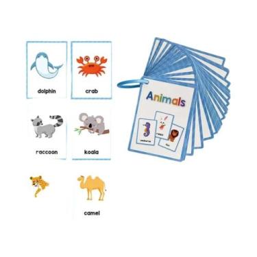 Imagem de Cartões De Vocabulário Em Inglês Para Crianças Montessori, Auxílios De