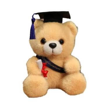 Imagem de Urso De Pelúcia Com Chapéu De Doutor De 18cm Para Meninos, Meninas E E