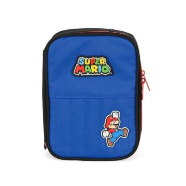 Imagem de Estojo Box 36 Pens Infantil Super Mario - Luxcel Cor:Azul