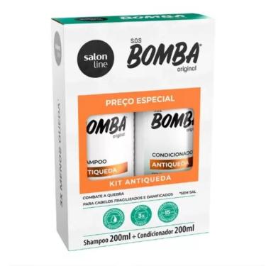 Imagem de Kit Shampoo + Condicionador SOS Bomba Original Salon Line 200ml - Kit Antiquedas