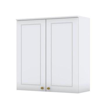 Imagem de Armário Aéreo 2 Portas 80 Cm Americana Branco Hp - Henn