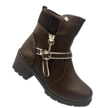 Imagem de Bota Pink Cats Dakota Infantil Feminina Menina Botinha Ziper Coturno V4001-Feminino