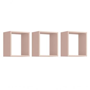 Imagem de Nicho Aéreo Para Quarto Infantil Juju Rosa Fosco - Moveisaqui