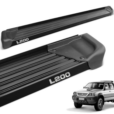 Imagem de Estribo Lateral L200 Sport Outdoor 2005 a 2012 Aluminio Preto A3