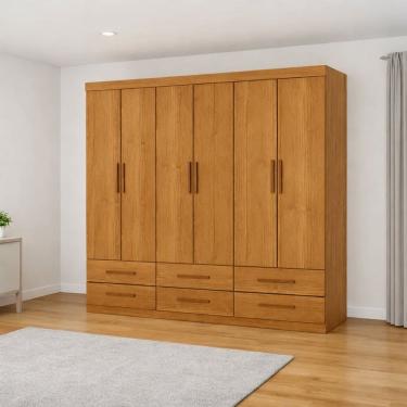 Imagem de Guarda Roupa 6 Portas 6 Gavetas Unique -Grand Line