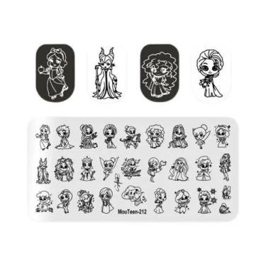 Imagem de Placas De Estampagem De Unhas Disney Natal Mickey Inverno Neve MouTeen