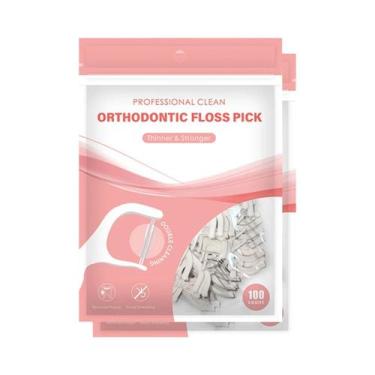 Imagem de Fio Dental Ortodôntico Tamanho Família Para Aparelhos, Palitos Interde