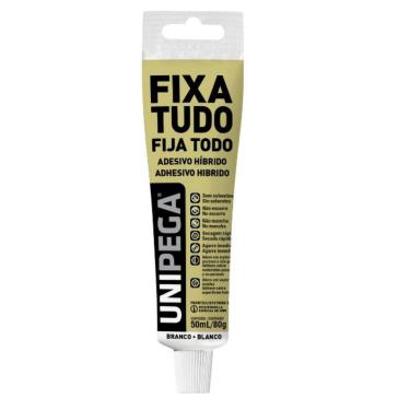 Imagem de Adesivo Fixa Tudo Branco 50ML Unipega