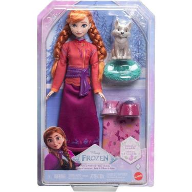 Imagem de Boneca Frozen ANNA com Bebe Raposa Mattel JFG17