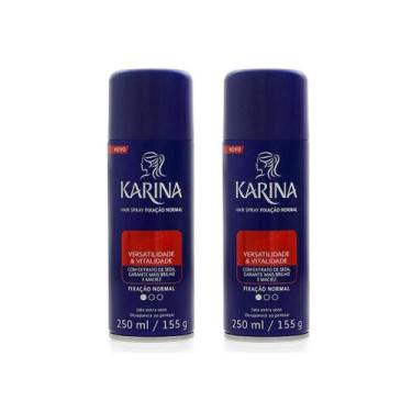 Imagem de Hair Spray Fixador Karina Normal 250Ml - Kit Com 2Un