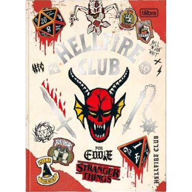 Imagem de Caderno Colegial Capa Dura Stranger Things 160Folhas Tilibra Cor:Hellf