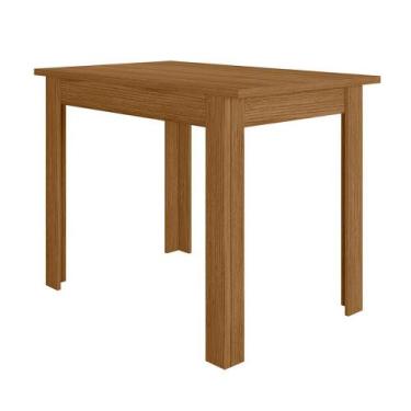 Imagem de Mesa de Jantar 108cm Bellagio Poliman Móveis, Carvalho