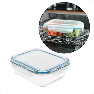 Imagem de Pote De Vidro Hermético Retangular Borossilicato 330ml - Mimo Style, T