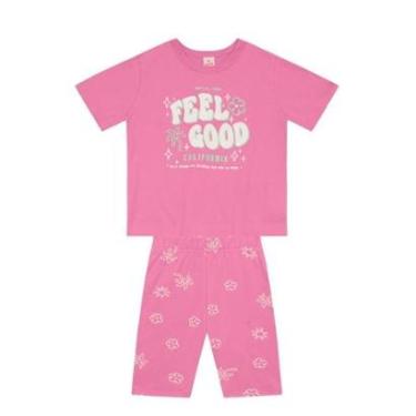 Imagem de Conjunto infantil menina tropical em gel Brandili-Feminino