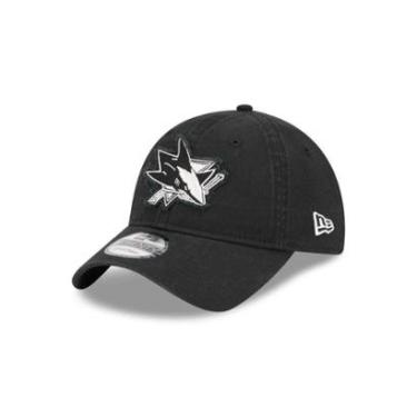 Imagem de Boné New Era 9TWENTY STRAPBACK San Jose Sharks NHL Preto-Masculino