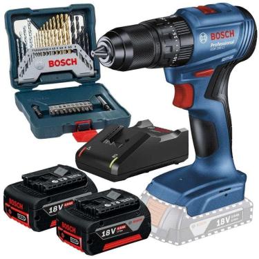 Imagem de Parafusadeira de Impacto 65NM Brushless com Kit 30 Peças 2 Baterias 4,0AH e Carregador Bivolt BOSCH