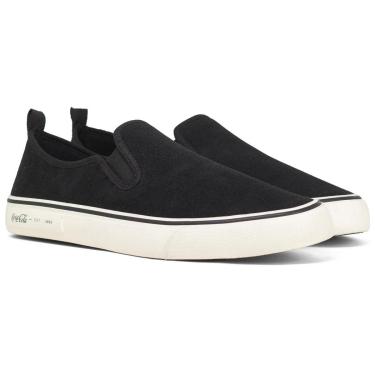 Imagem de Tênis Masculino Slip On Coca Cola Casual Iate City Suede Calce Fácil Conforto 2315C-Masculino