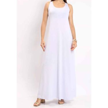Imagem de Vestido Maria Paes Regata Branco Longo-Feminino