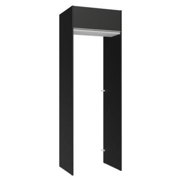 Imagem de Porta-geladeira 73 Cm 1 Porta Basculante Preto/branco/preto Glamy Made