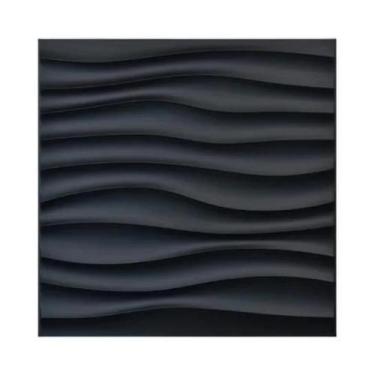 Imagem de Placa De Parede Texturizada Em PVC 3D Diamante 30x30cm, 10 Peças Para 