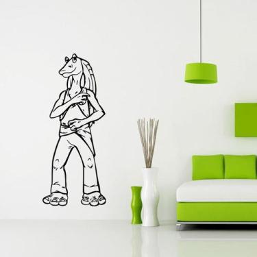 Imagem de Adesivo de parede Star Wars Jar Jar Binks para sala de estar e quarto 