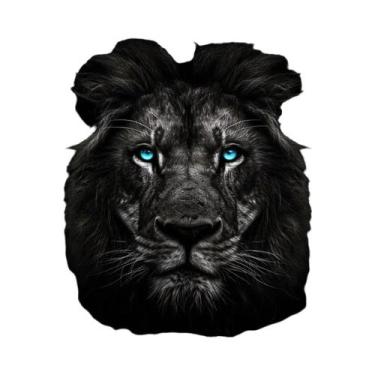 Imagem de Pôster De Arte Em Tela De Animais Pretos: Águia, Leão E Lobo Para Deco