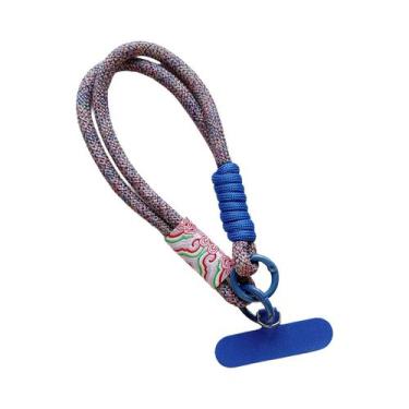 Imagem de Cordão De Pulso Universal Artesanal Para Celular, Alça Curta Decorativ