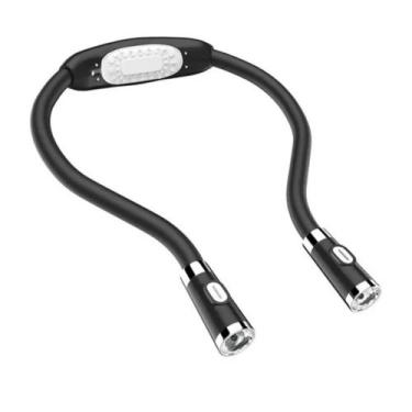 Imagem de Luminária de Pescoço Lanterna LED Pilha AAA Dobrável Leitura - Dexin