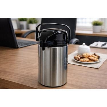 Imagem de Garrafa Térmica Café Chá Grande com Alça 1,9 Litro - Inox