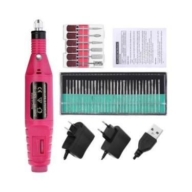 Imagem de Máquina De Furar Unhas Elétrica Portátil LULAA, Conjunto Profissional 