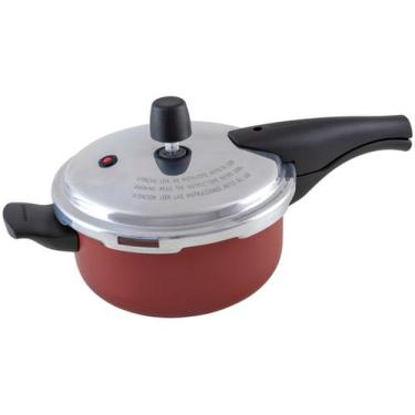 Imagem de Panela De Pressão Tramontina Vancouver 3 L 20 Cm Vermelho Em Alumínio 