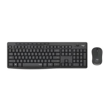 Imagem de Kit Teclado E Mouse Logitech Wireless Multimídia Mk295 Silent - Preto
