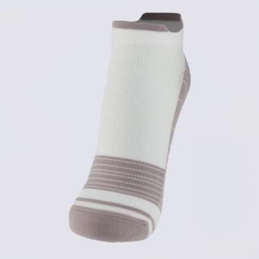 Imagem de Meia Olympikus Cano Curto Branca e Cinza, 39-44