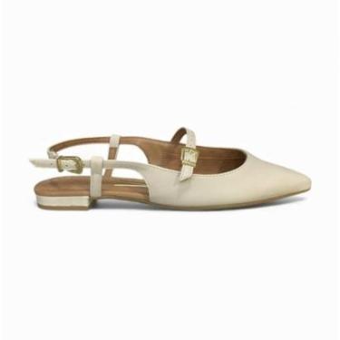 Imagem de Sapatilha Feminina Vizzano 1206.1009 Pelica Casual Branco Off 38-Feminino