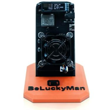 Imagem de Bitaxes Gamma 601 Bitcoins Miner 1.2TH/S Sistema de Código Aberto BM1370 Asic Chip Lucky Miner 15W/TH BTC Conexão Solo Mineiro Cripto Moeda Miner Uso Doméstico (Laranja)