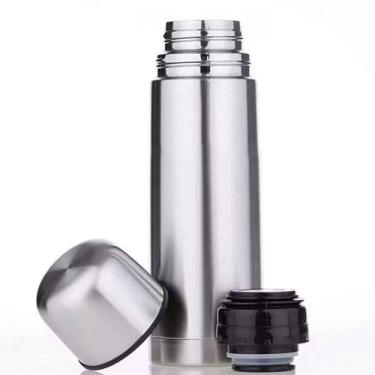Imagem de Garrafa Térmica Inox 350 Ml Pequena Café Água Suco Metálico - Vale Imp