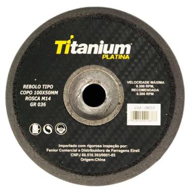 Imagem de Rebolo Cônico Abrasivo M14 para Desbaste GR 36 Titanium - Titanium Pla